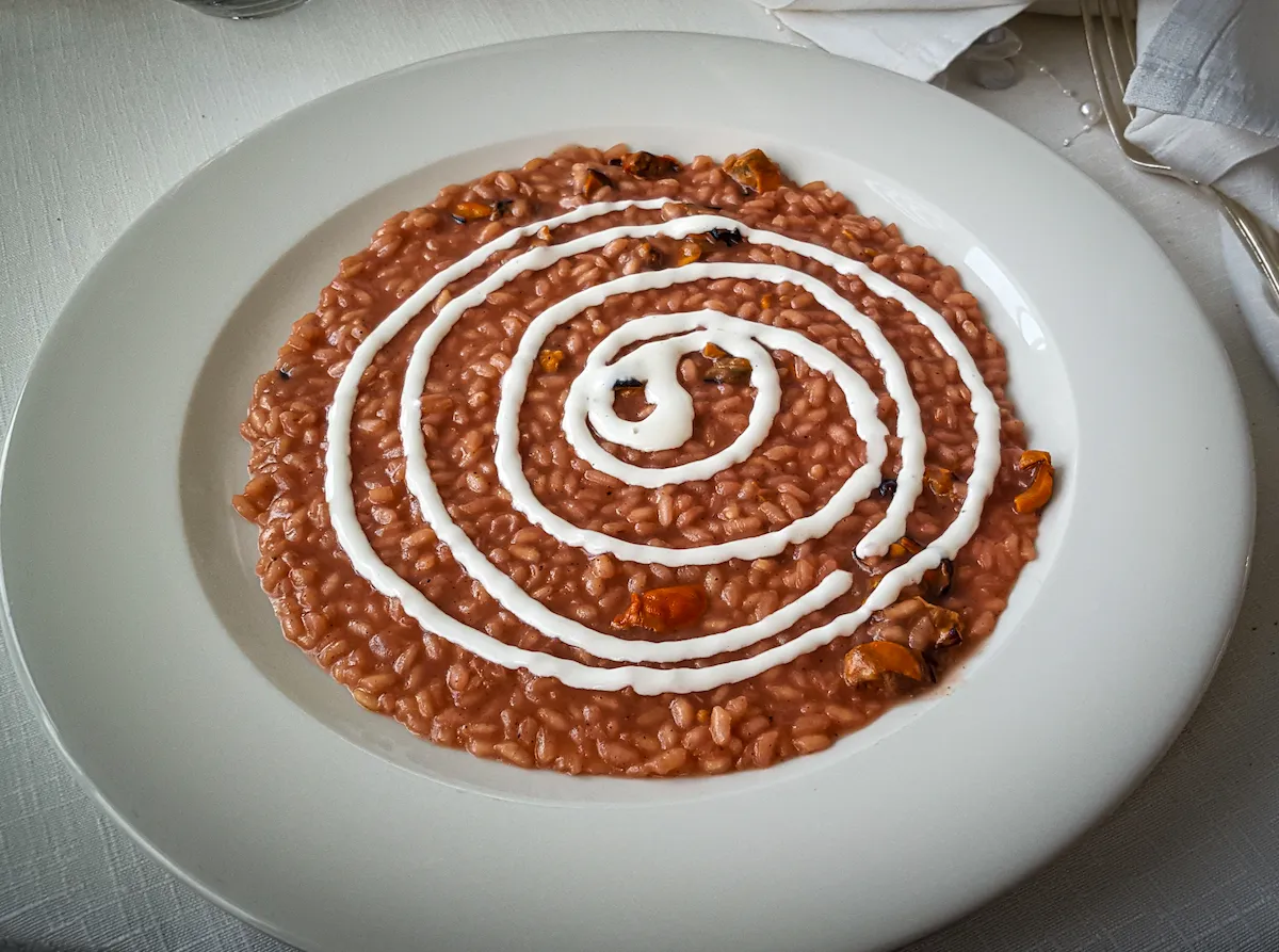 Risotto ai borlotti — At Table, The Wild Nest, Ferrara