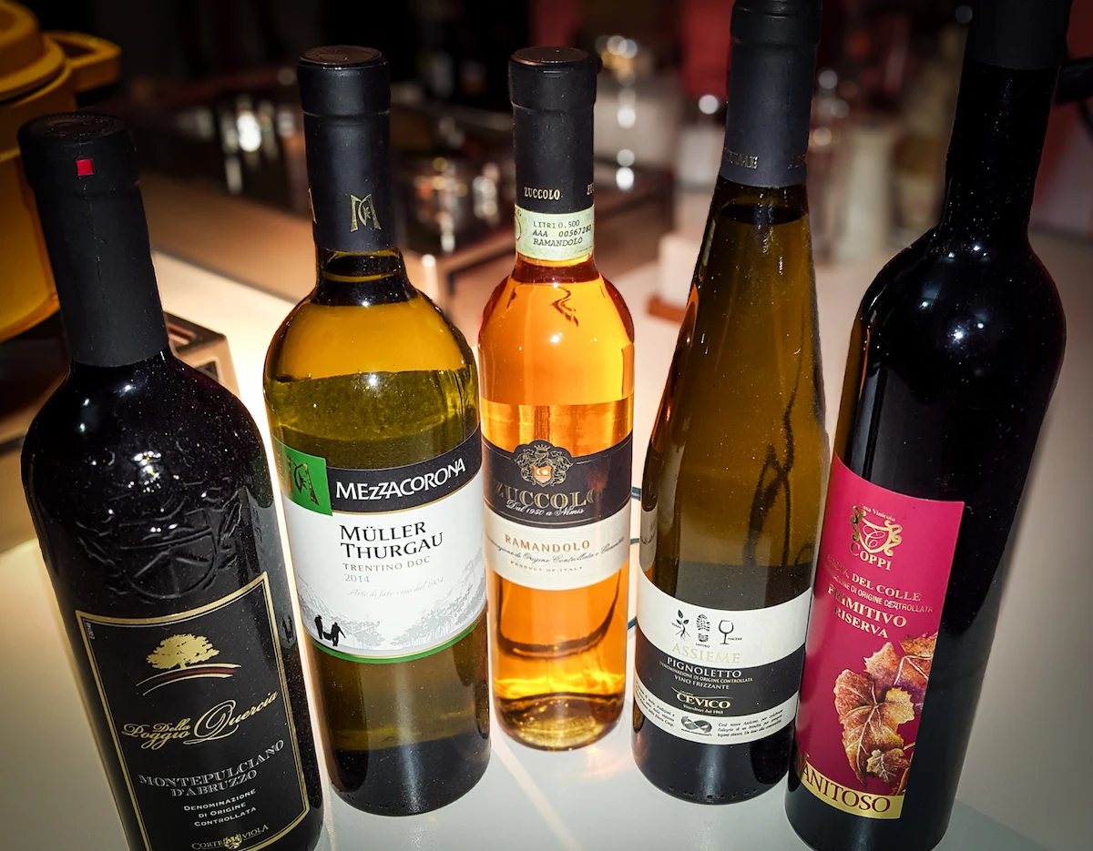 Wine selection — The Wild Nest, Ferrara